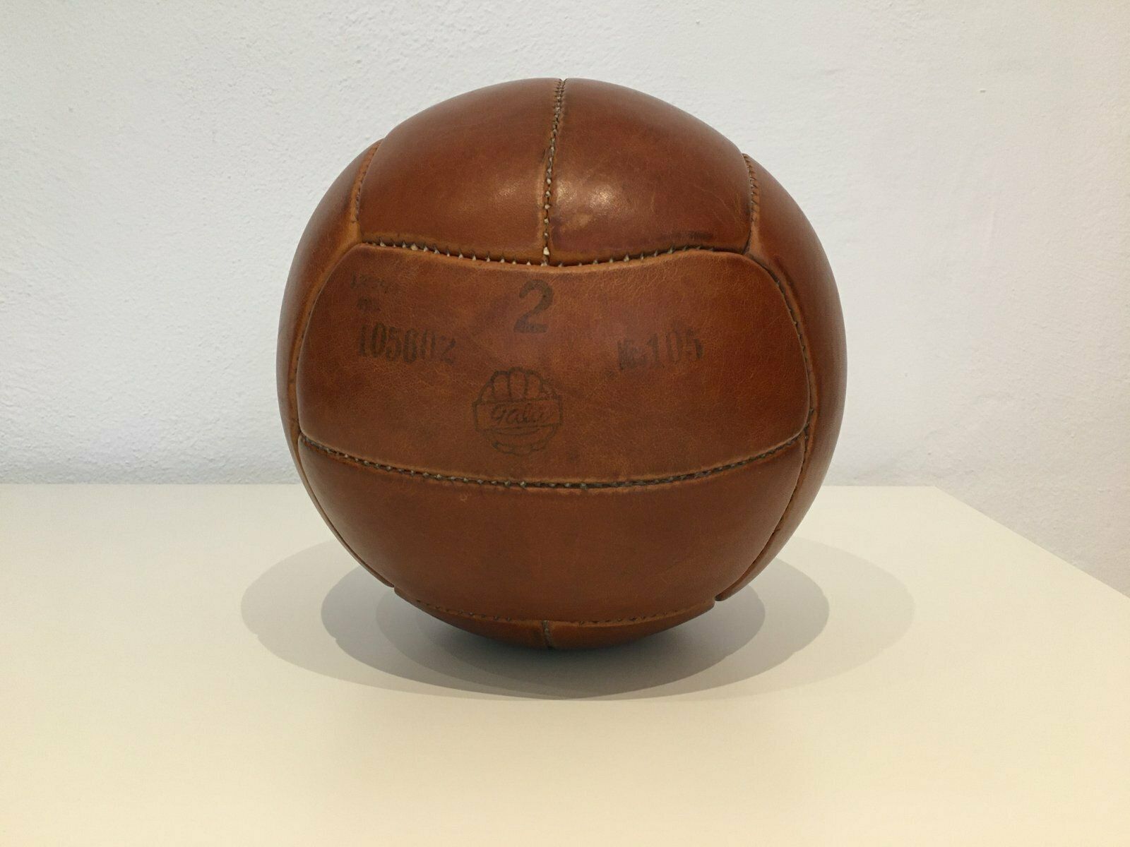 Vintage  Leather Medicine Ball photo furniture