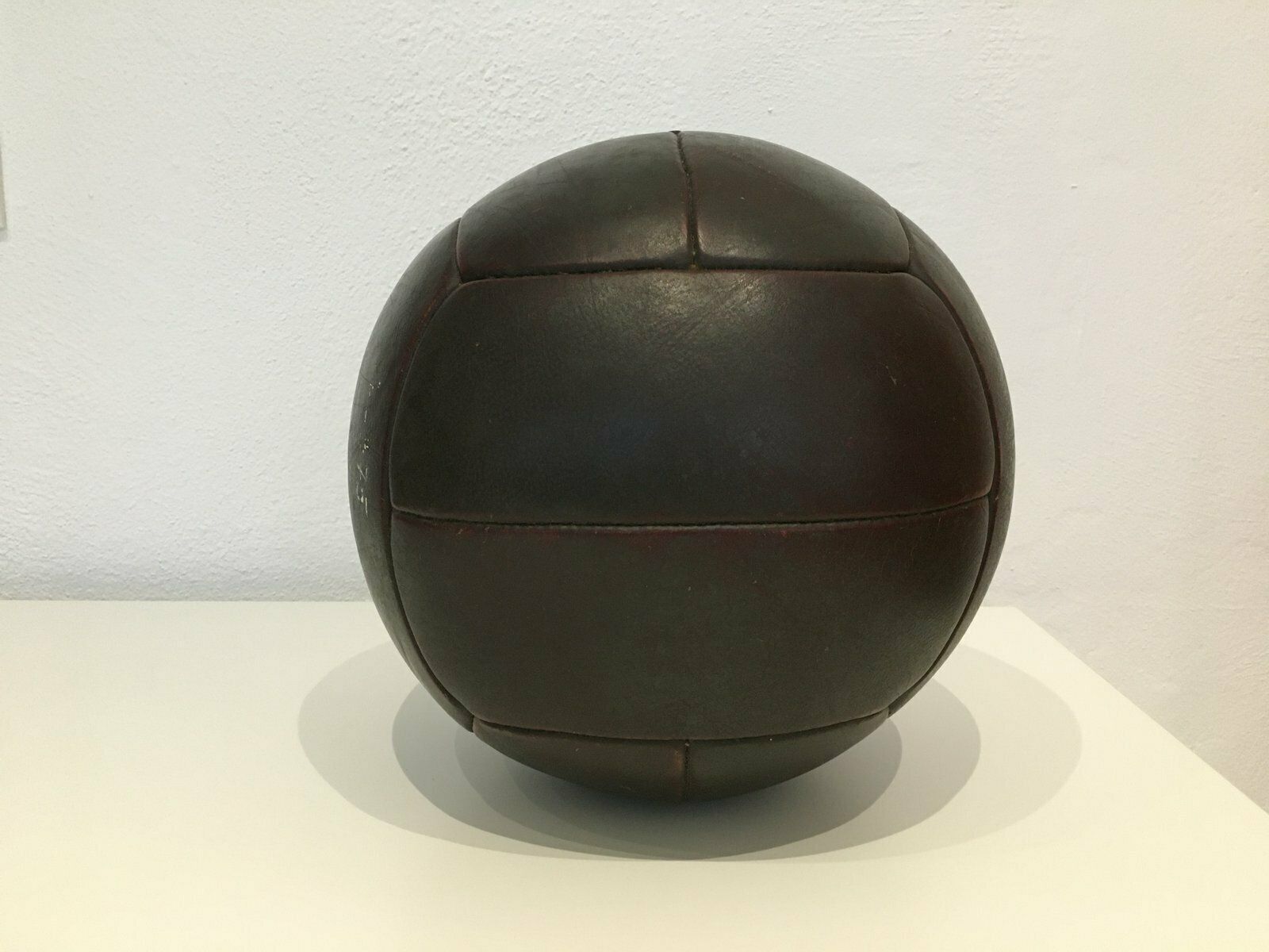 Vintage Leather Medicine Ball, 1930s photo furniture