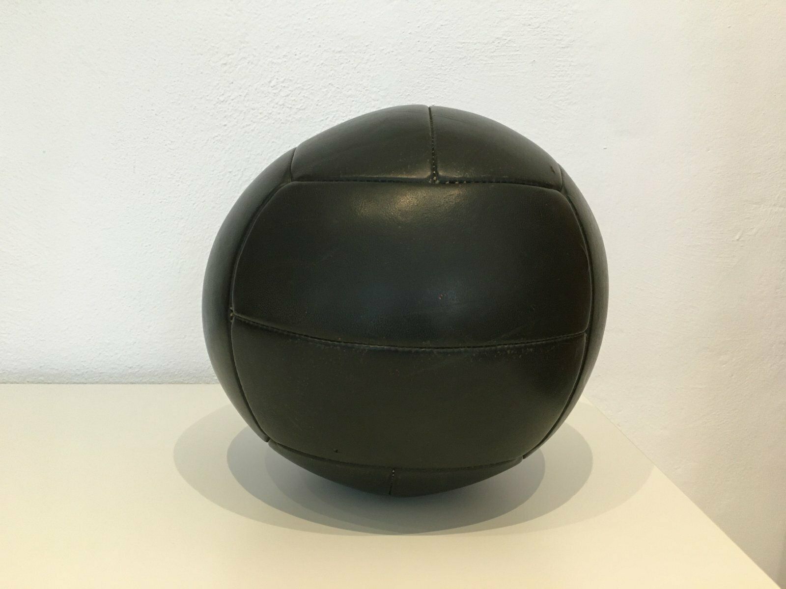 Vintage 4kg Leather Medicine Ball, 1930s