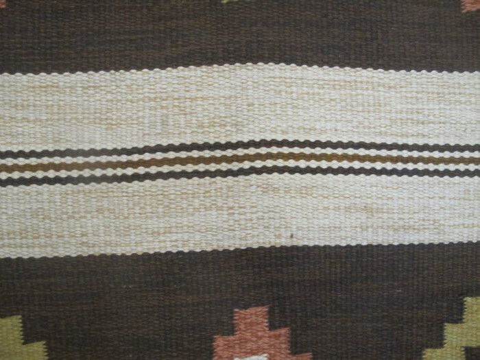 Vintage Swedish Wool Kilim, Mid 20th Century, 2.48m X 1.61m photo 1950.0