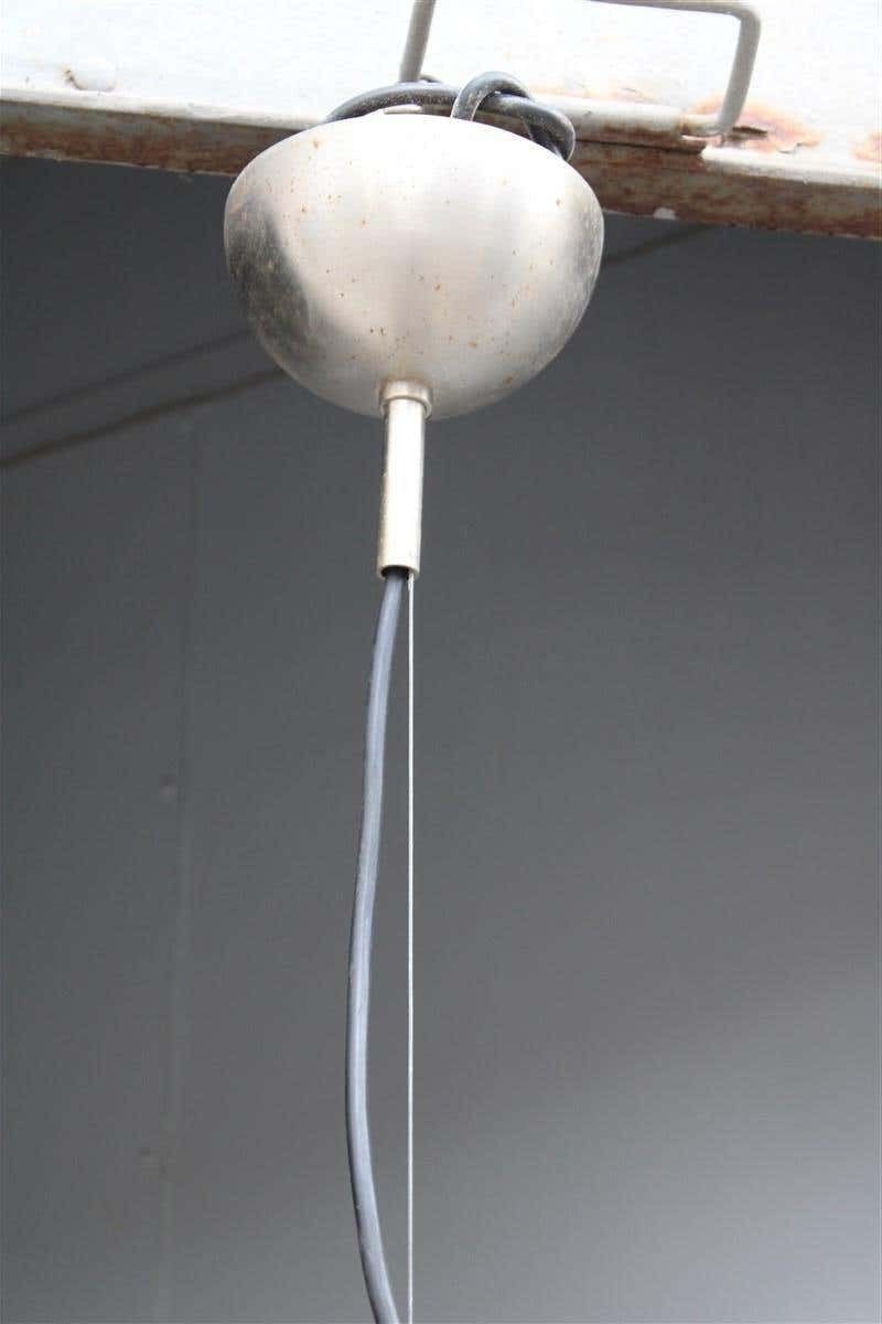 Mid Century Italian Ceiling Lamp Oluce Style Ostuni 1960s Black Glass Murano photo Lighting