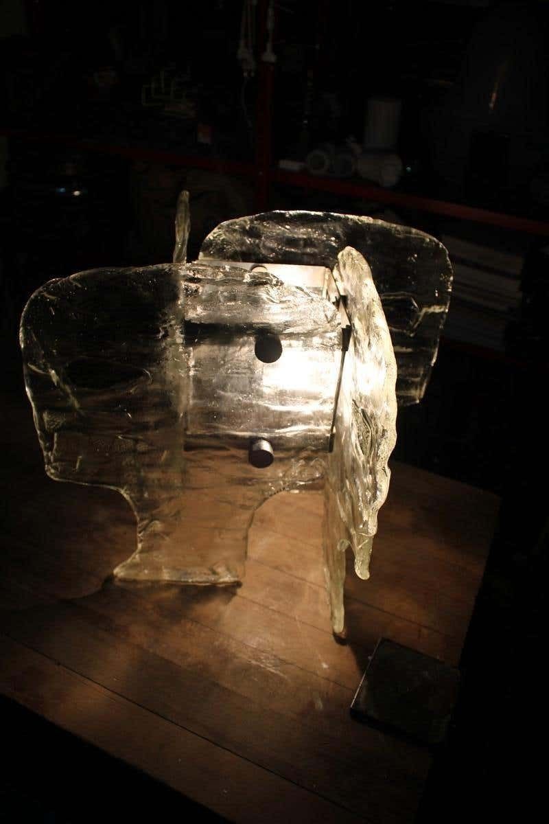 photo furniture Sculptural Mazzega Table Lamp Carlo Nason 1960s Murano Glass Faces
