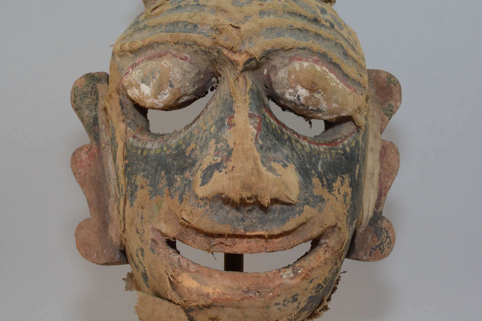 A Large And Impressive Nepalese Mask Of A God. photo vinterior