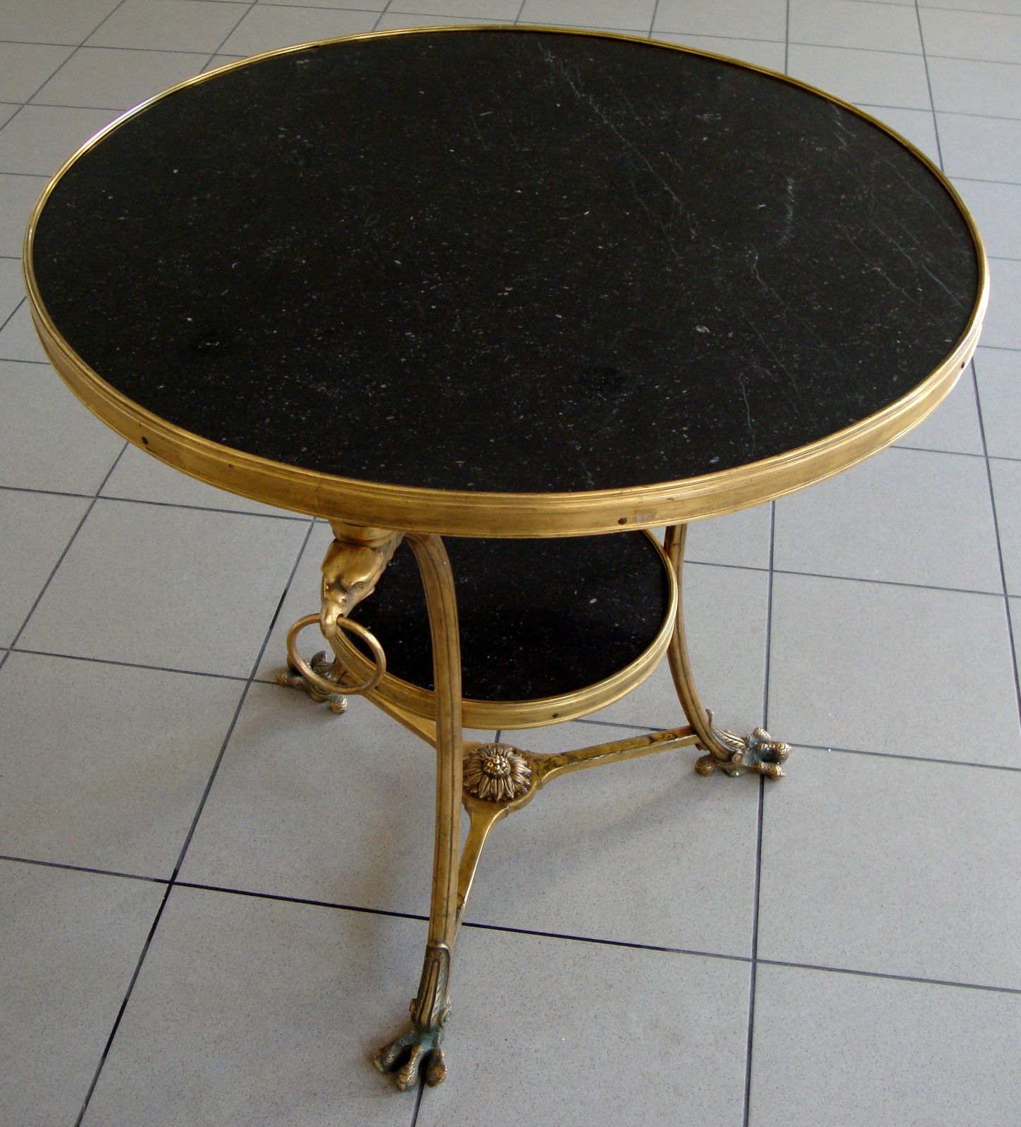 A French Gilt Metal Gueridon, Louis XIV Style photo Furniture