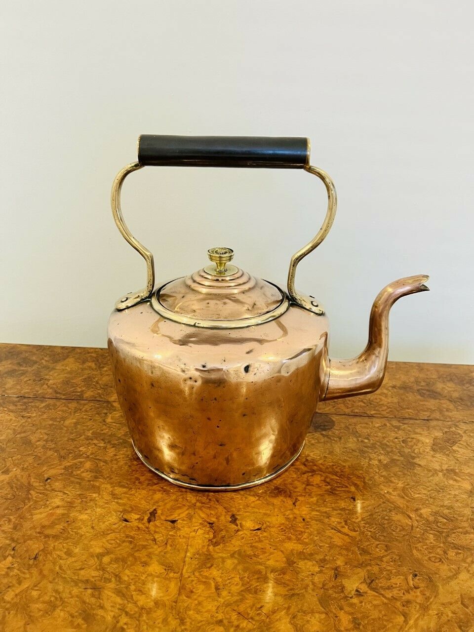 Large Antique George III Copper Kettle photo furniture