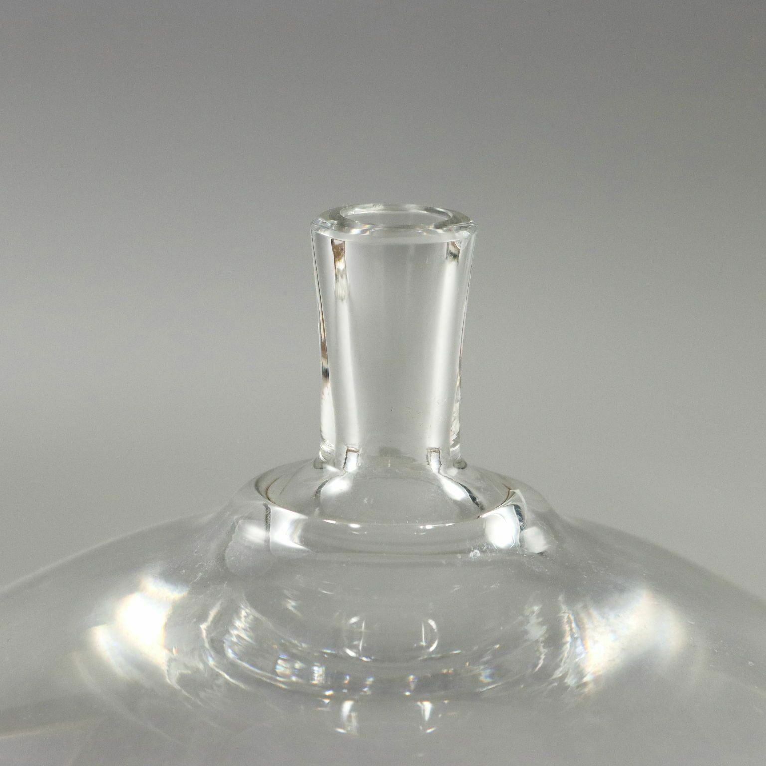 I. Lundin Apple Vase For Orrefors Glass Sweden 1957 photo for sale