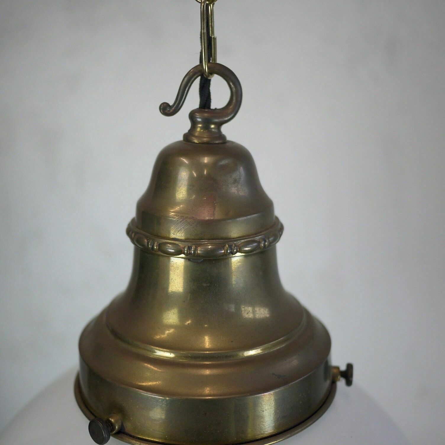 Ex Large Vintage Opaline Milk Glass Globe School Pendant Light Shade photo vinterior