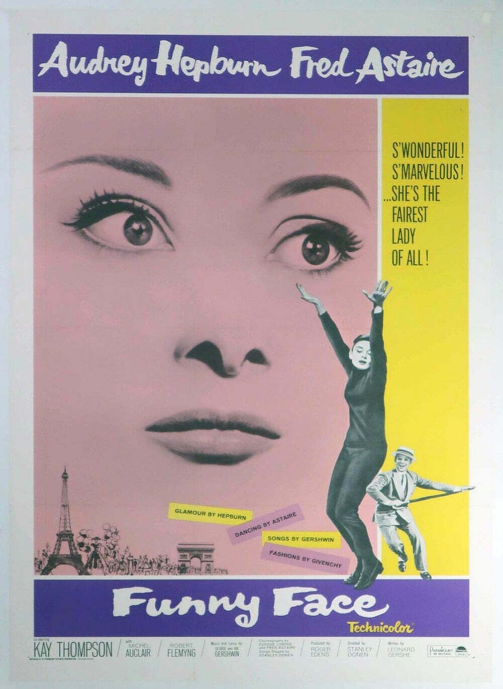 Funny Face Original Vintage Poster