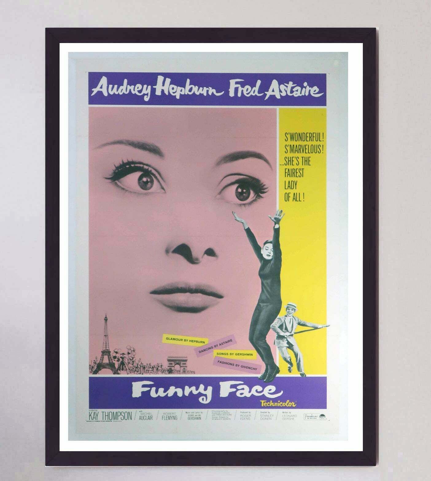 Funny Face Original Vintage Poster photo furniture