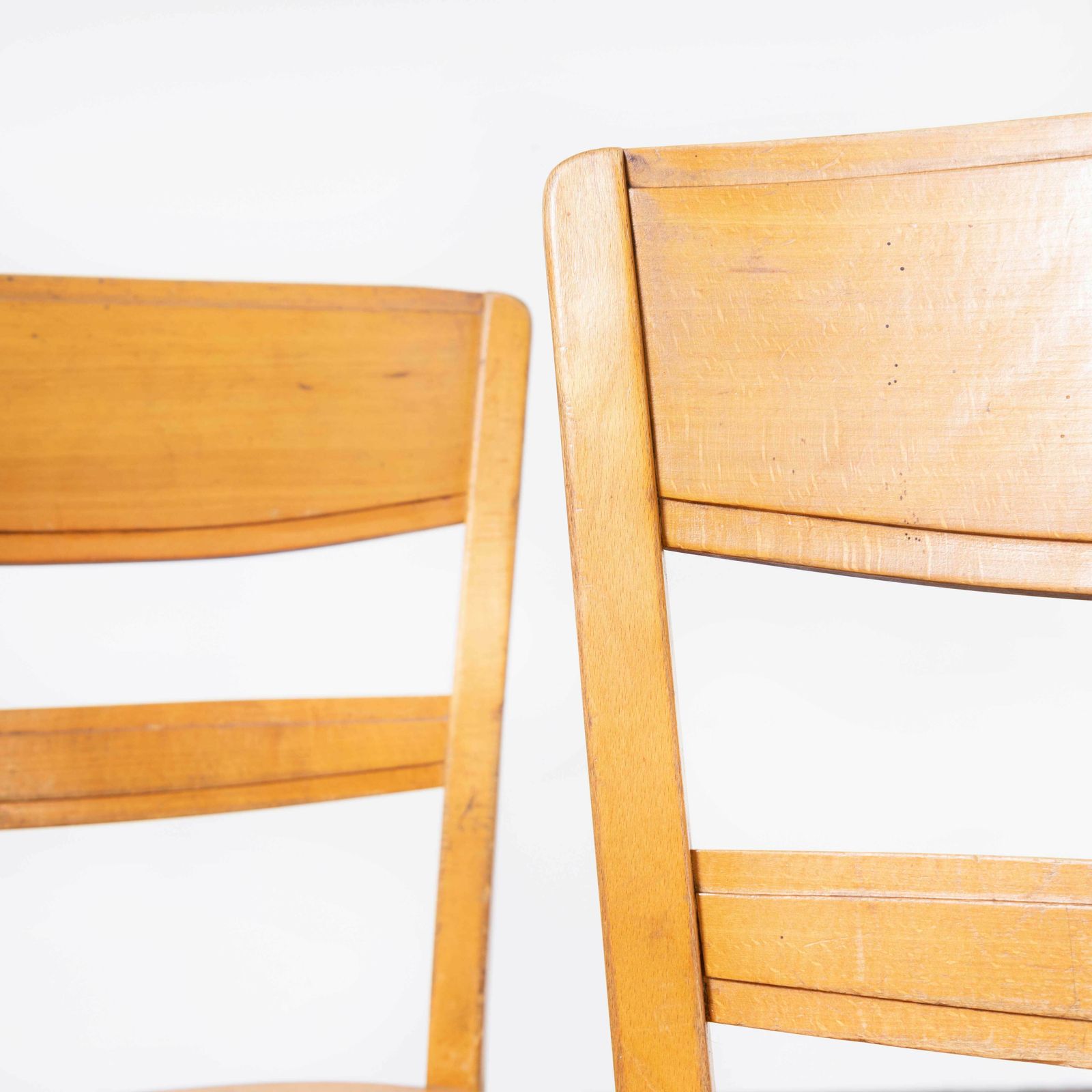 1960’s Horgen Glarus Beech Ladder Back Dining Chairs – Set Of Six photo furniture