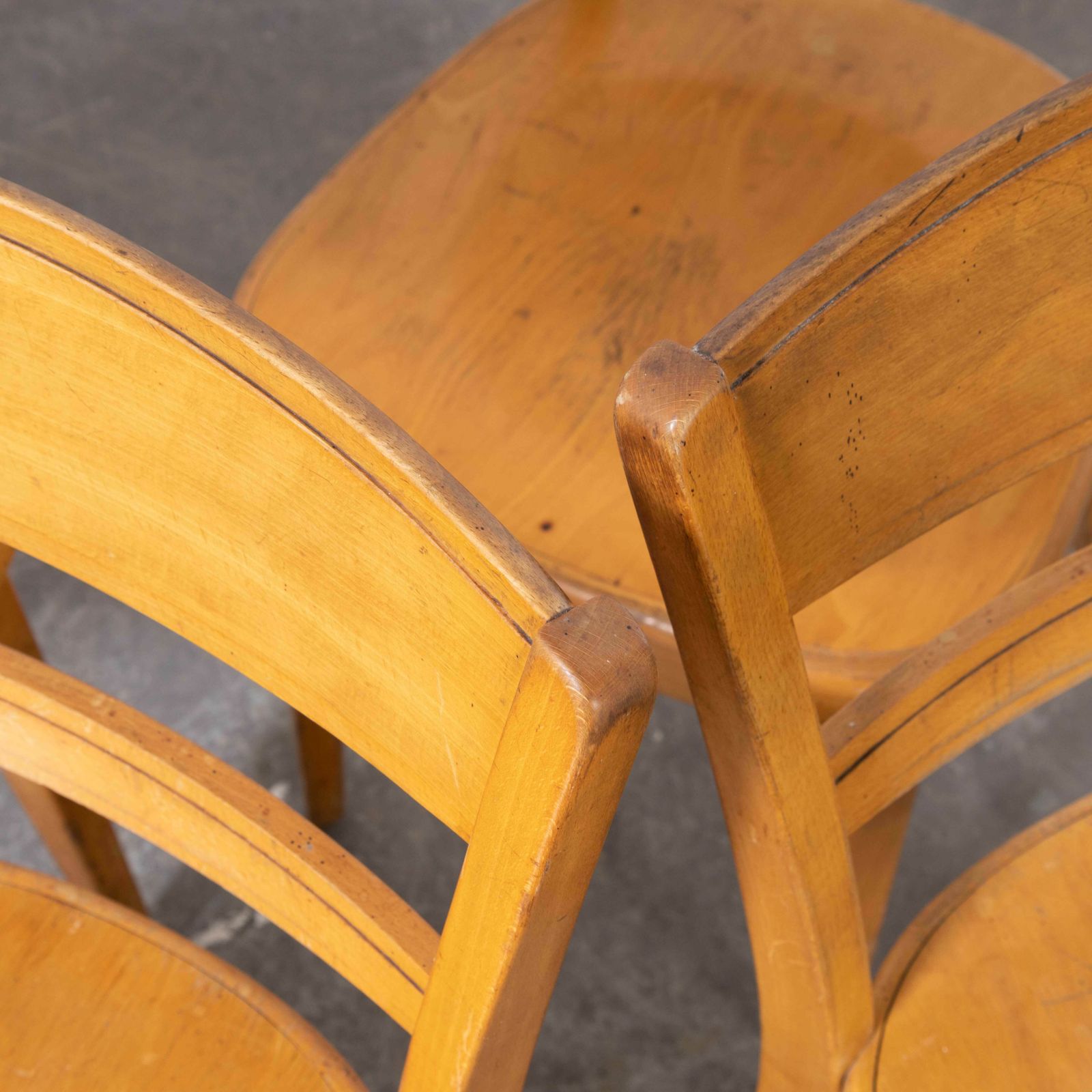 1960’s Horgen Glarus Beech Ladder Back Dining Chairs – Set Of Six photo 1188.0