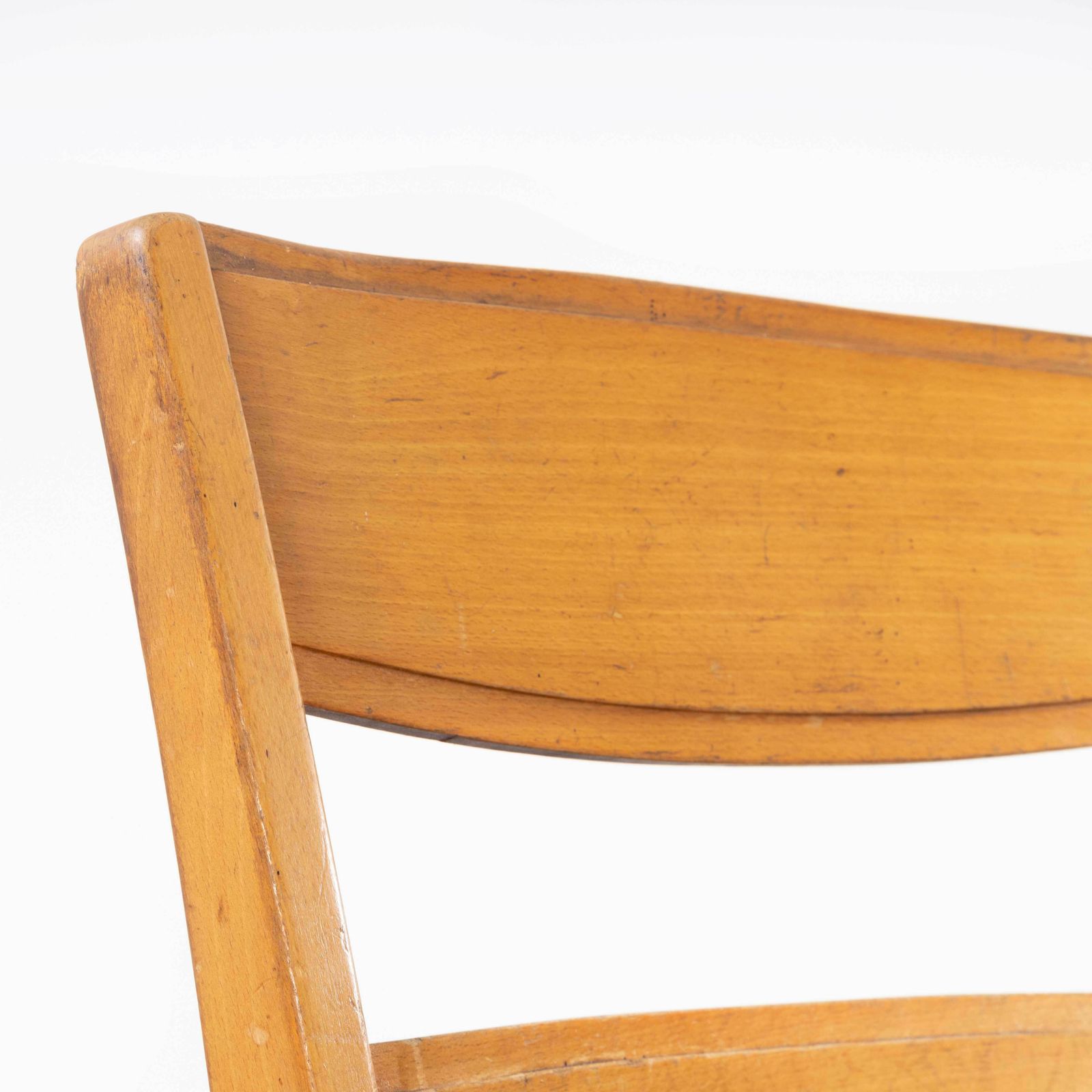 1960’s Horgen Glarus Beech Ladder Back Dining Chairs – Set Of Eight photo vintage