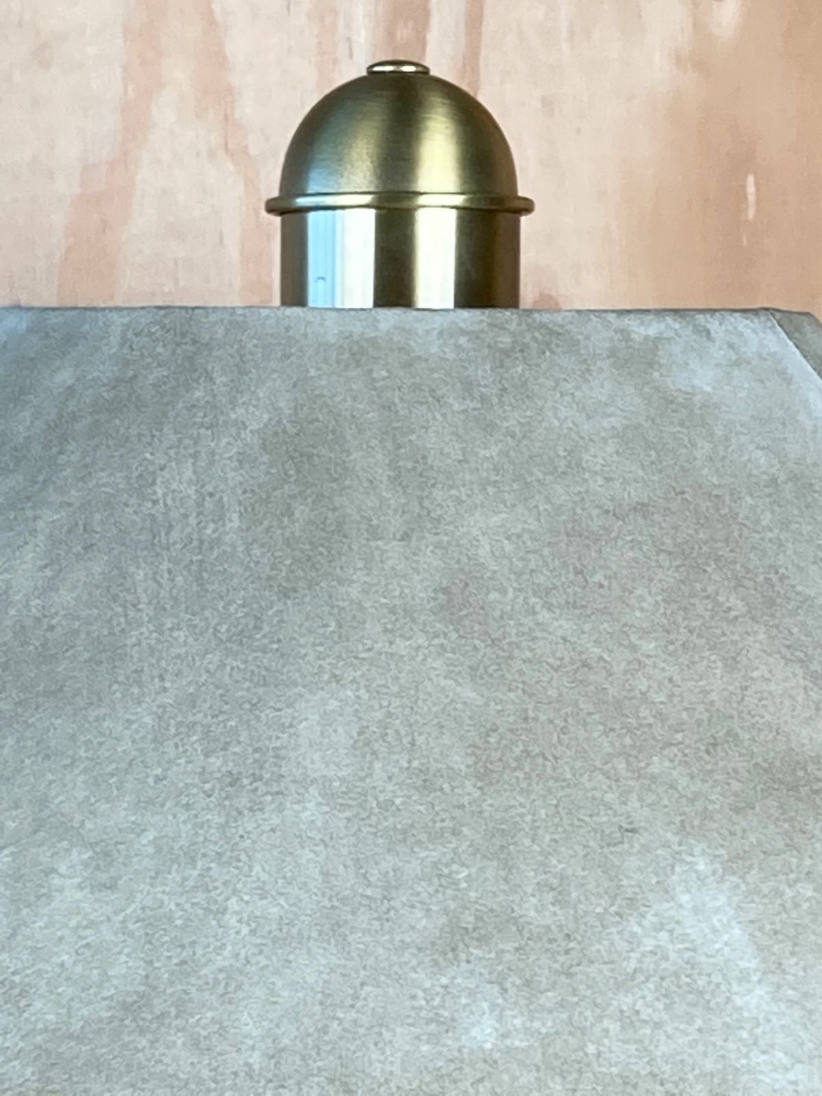 Sea Grass Green Leather Suede And Brass Large Table Lamp, 1970s photo buy