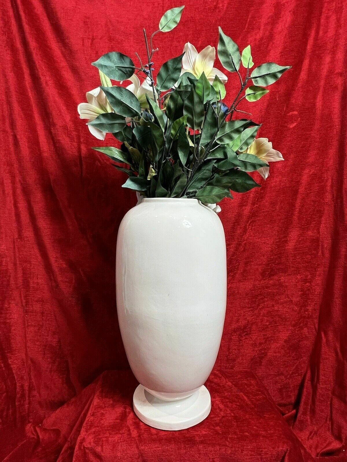 Wonderful Large French Porcelain Vase With Trio Of Putti photo vinterior