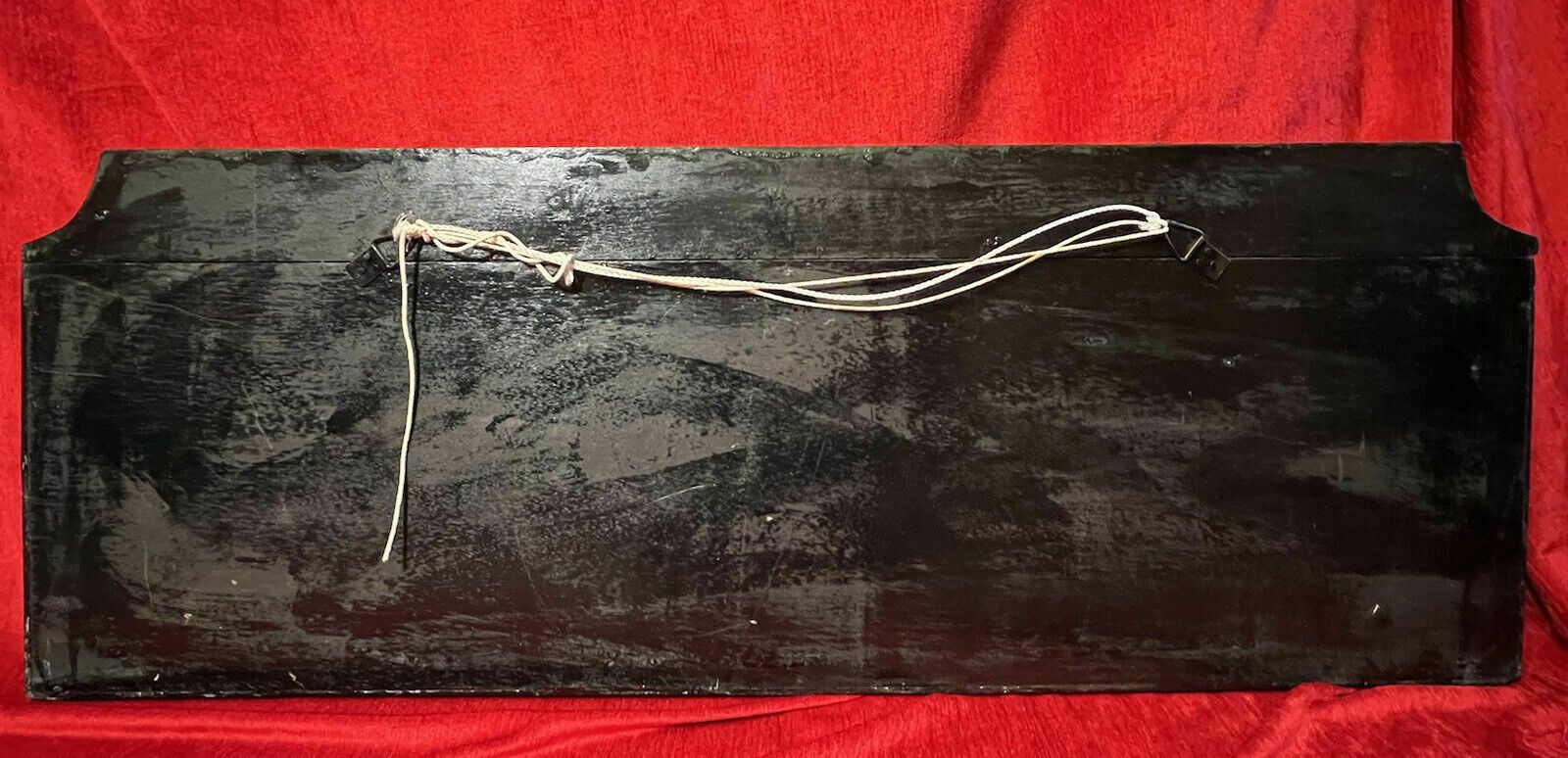 Art Historic Maritime Memorabilia 'Hms Aquatania' Diorama Wooden Ship Signage photo