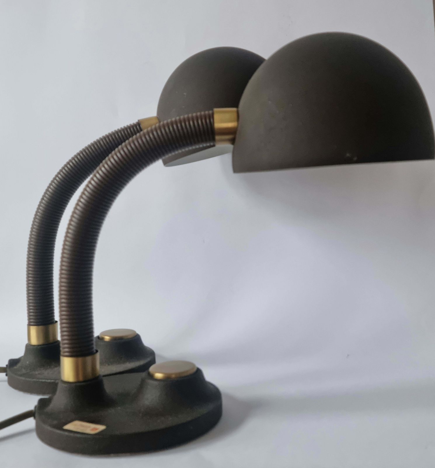 Lighting Pair Of Midcentury Table Lamps Hillebrand, Germany, 1970s photo