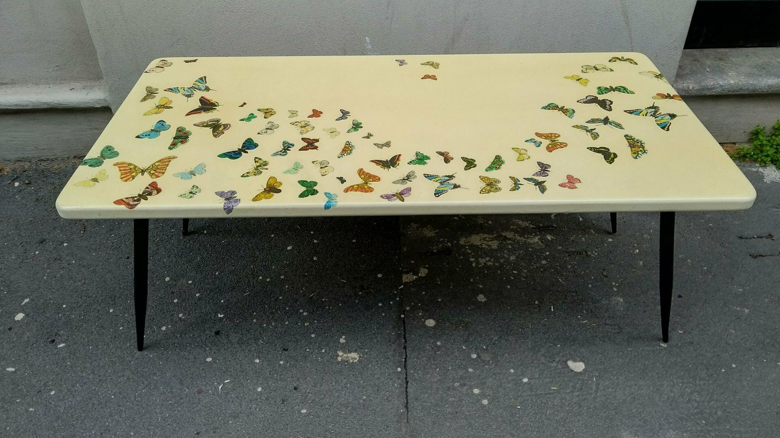 Lacquered Wood Coffee Table, 1950s photo furniture