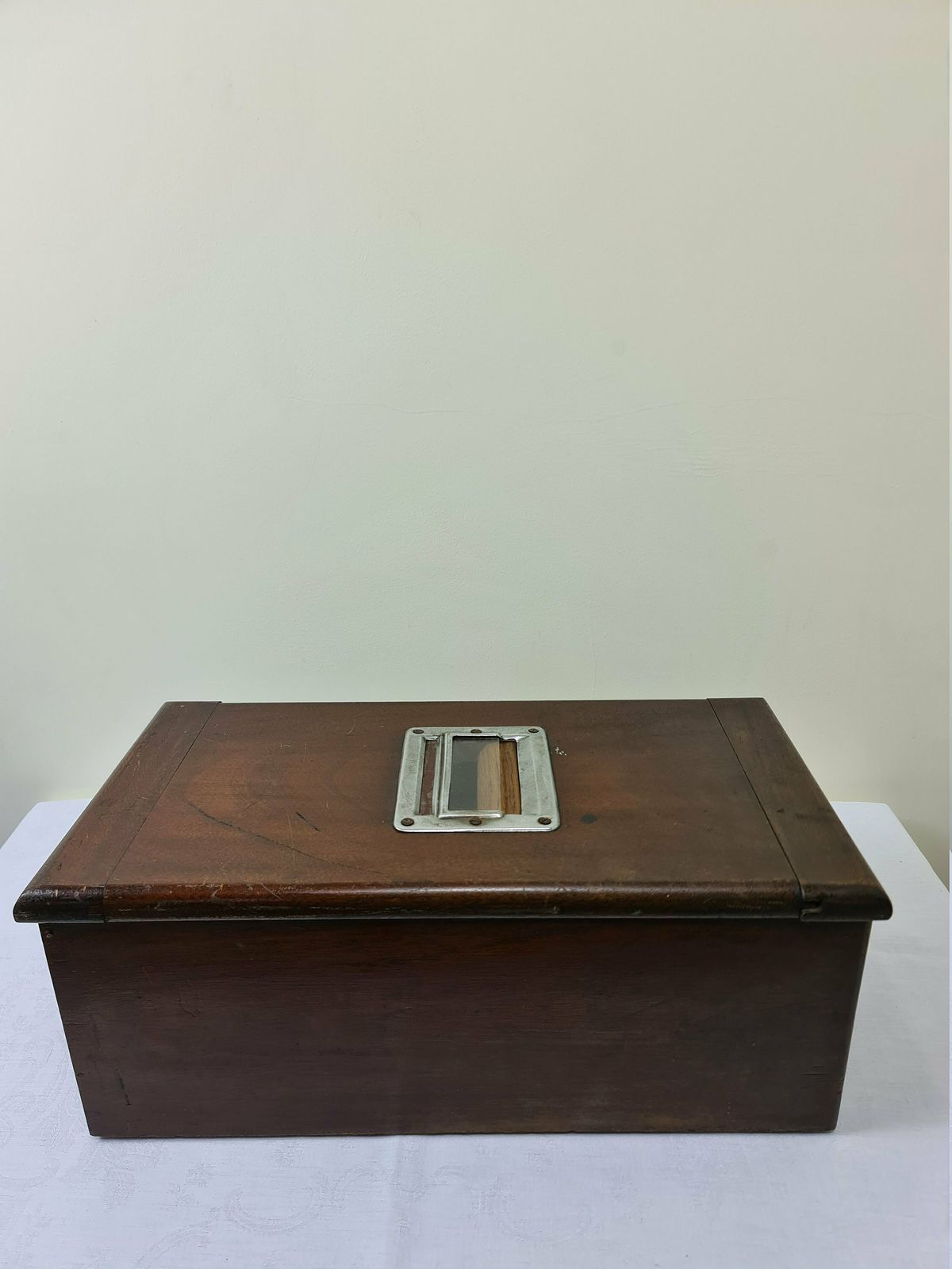 Large Vintage Wooden Cash Till With Working Bell From The 1920s photo 90.0