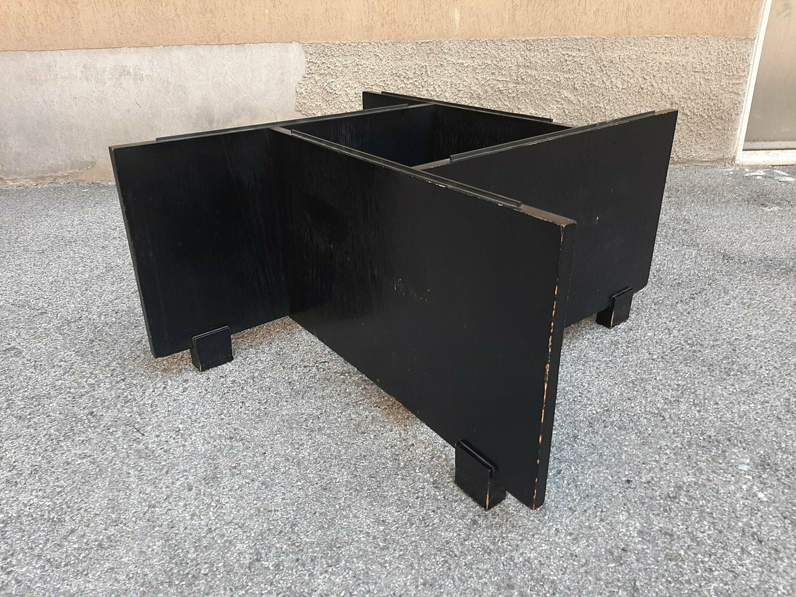 Black Wood Table By Vittoriano Vigano, 1950s photo for sale