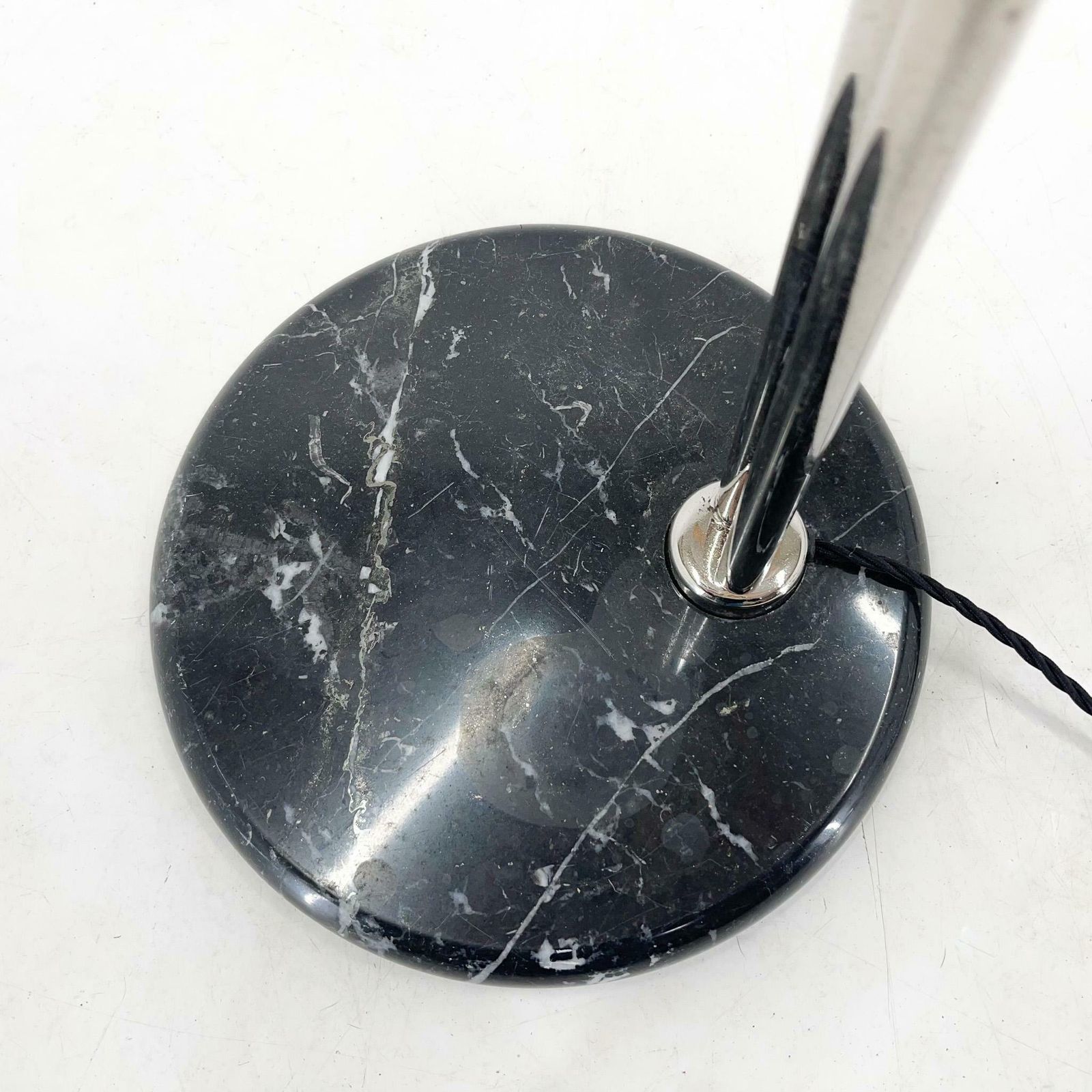 1970''S Chrome & Marble Floor Lamp By Bruno Gecchelin For Guzzini, Italy photo vinterior