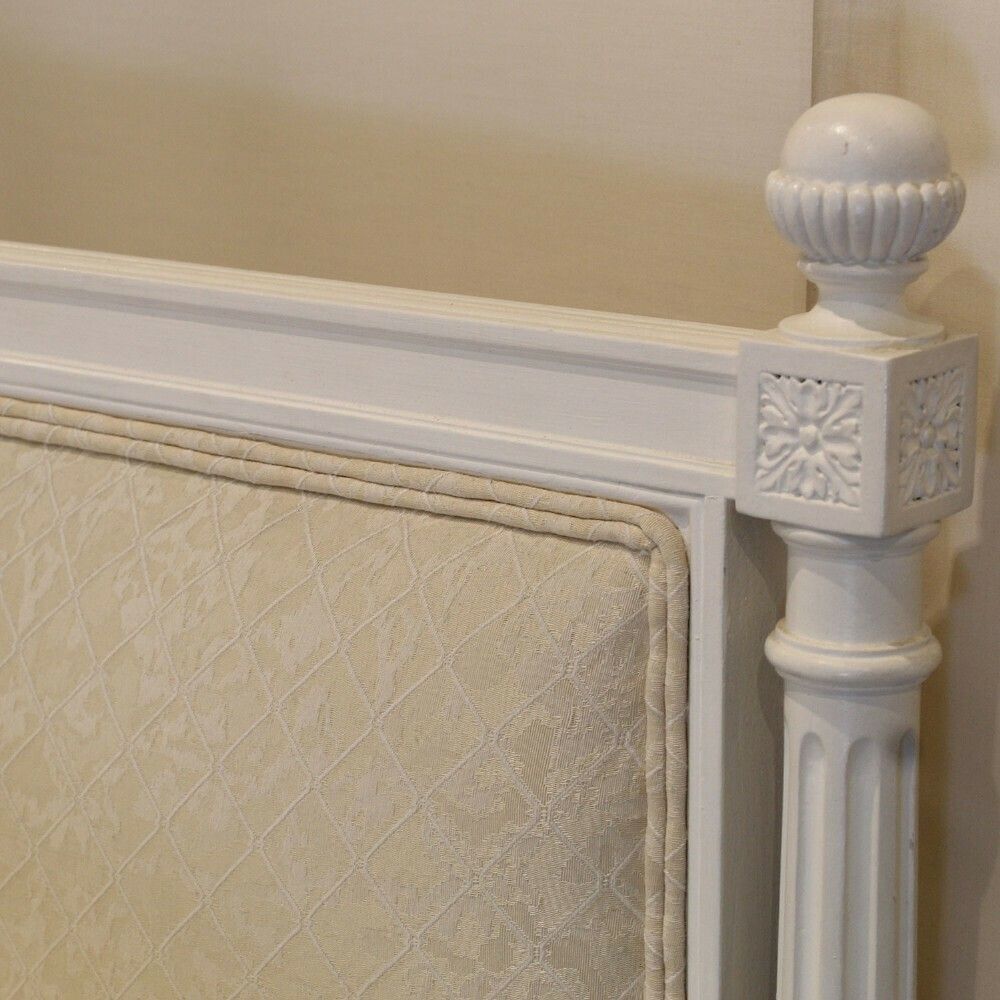 Super King Upholstered Antique Bed (With Base) photo vinterior