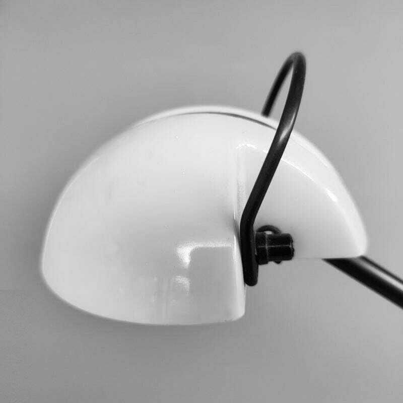 1970s Stunning White Table Lamp "Alina" By Valenti With Box. Made In Italy photo vinterior