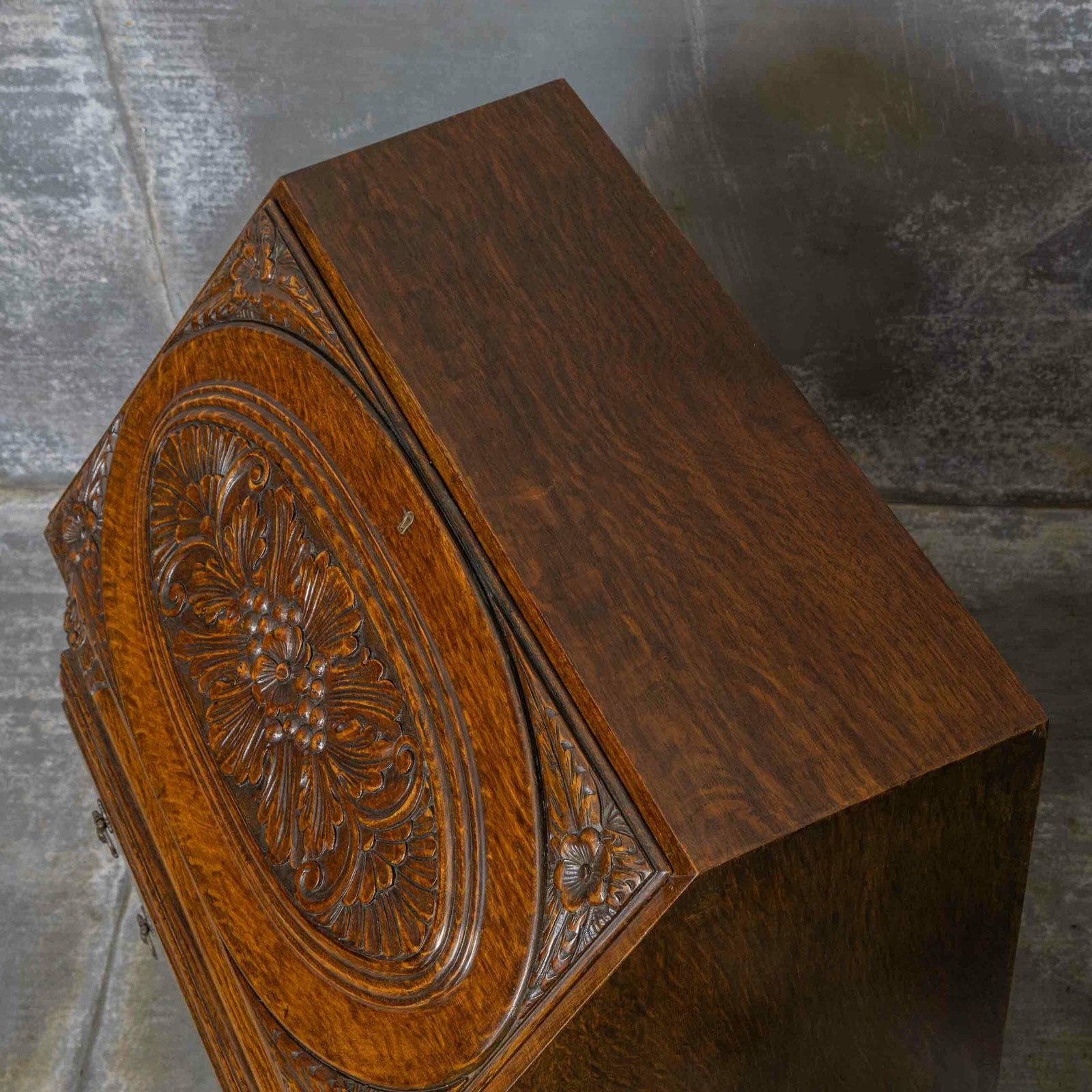 photo vinterior Early 20th Century Oak Writing Bureau