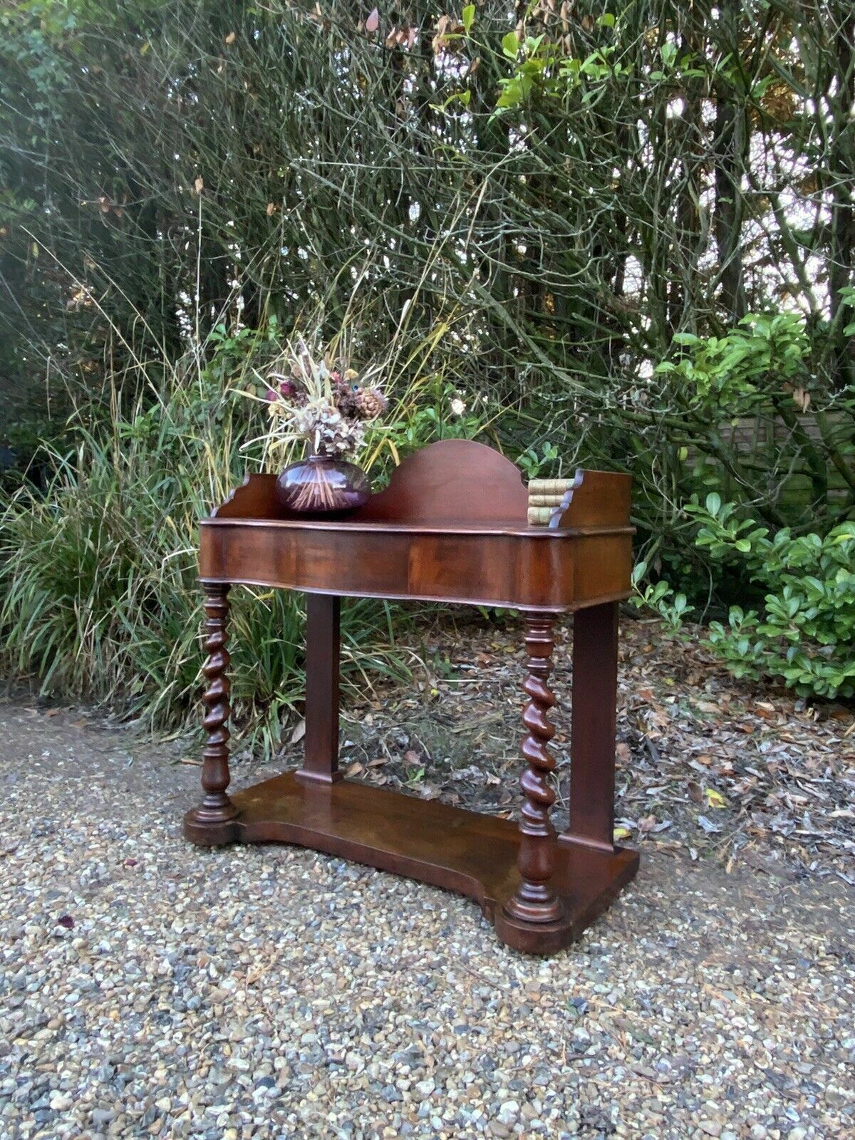 photo furniture Antique Victorian Mahogany Washstand Potential Sink Unit Dressing Table Console