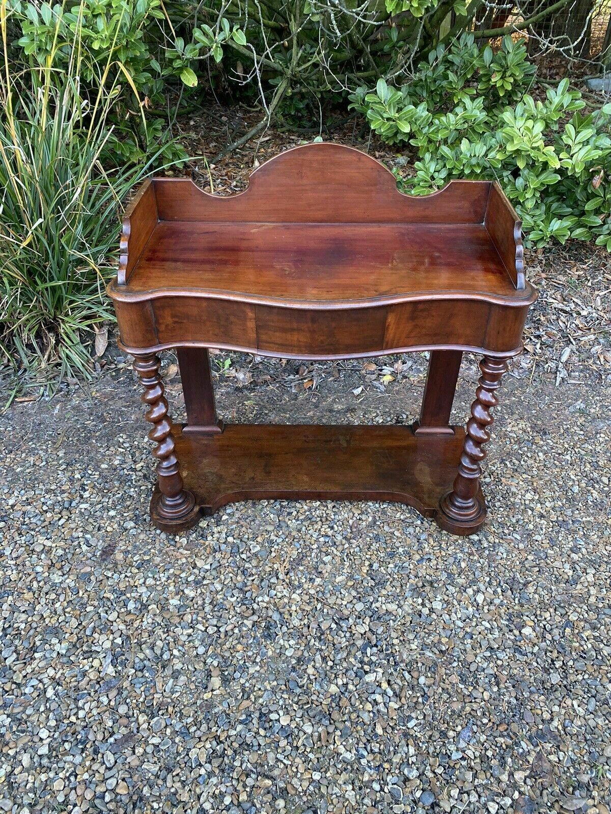 Meubels Antique Victorian Mahogany Washstand Potential Sink Unit Dressing Table Console photo