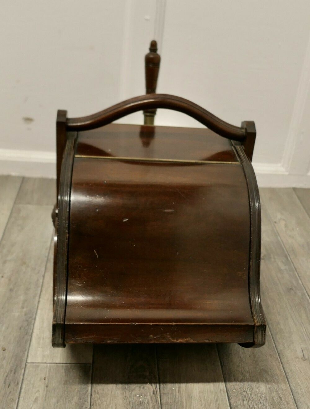 A Victorian Double Ended Coal Box With Liner And Shovel photo furniture