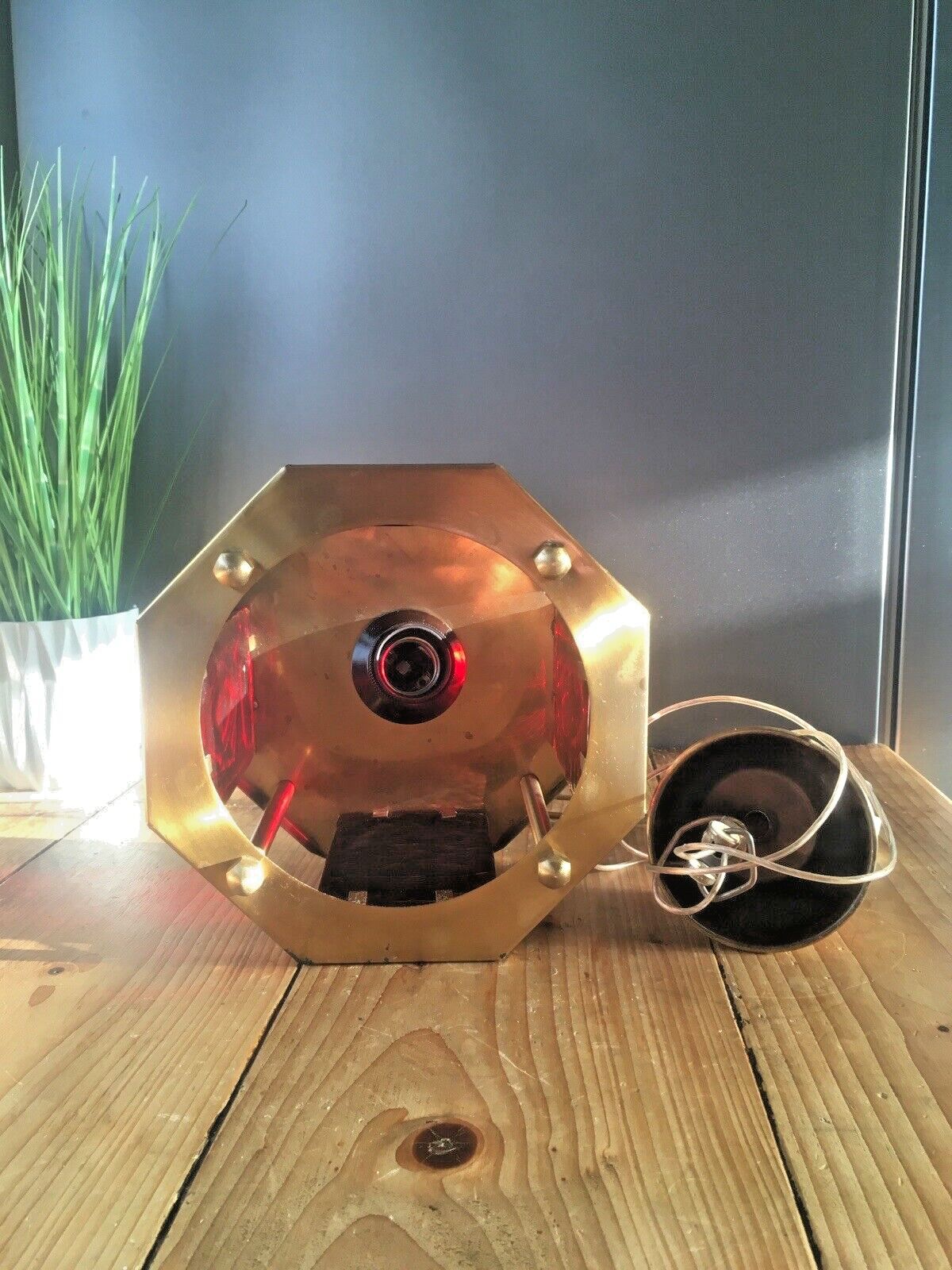 Mid Century Modern Swedish Textured Glass Ceiling Light Erik Hoglund Kosta Boda photo buy