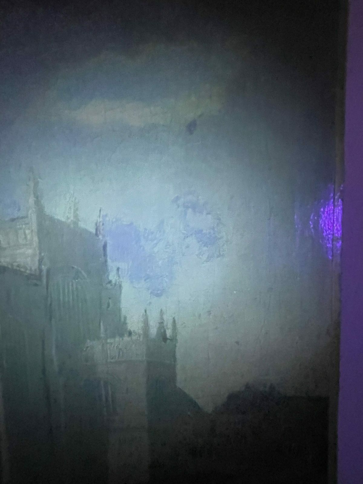 photo furniture Oil  Painting Of Wakefield Cathedral Yorkshire Attributed To John Cawthorn