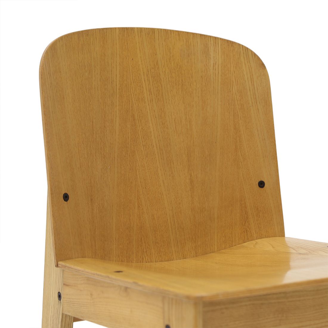 Wooden Chair By Luca Meda For Longoni, 70s photo vintage