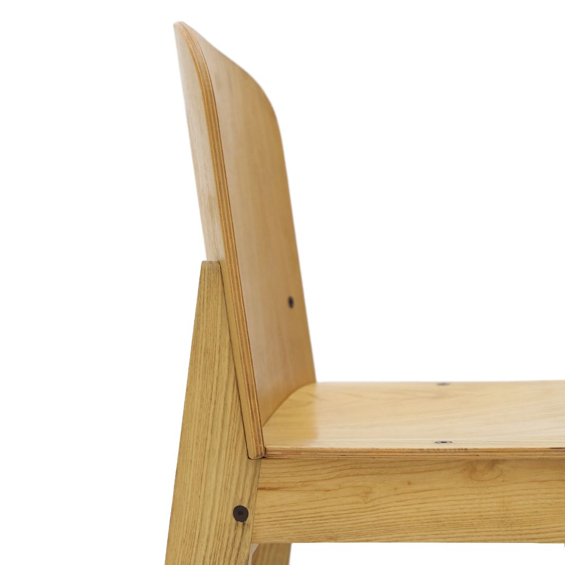 photo vinterior Wooden Chair By Luca Meda For Longoni, 70s