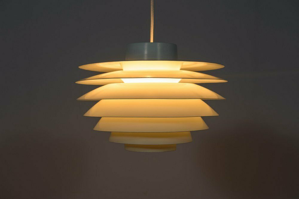 Mid Century Danish Verona Pendant Lamp By Svend Middelboe For Fog & Menup, 1970s photo Lighting