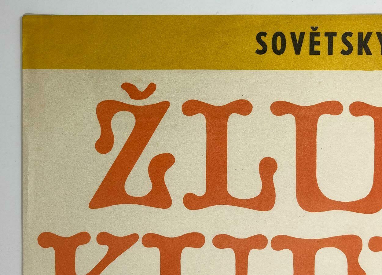 Original Film Poster, The Adventures Of The Yellow Suitcase, Unknown Artist, 1971, Genuine Czech Vintage Print photo Art