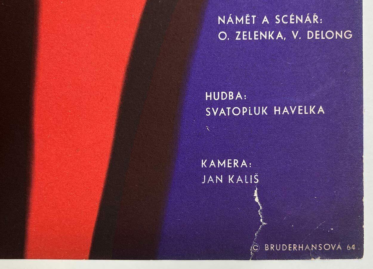 Movie Poster, A Leap In The Dark, Božena Bruderhansová, 1964 photo Art
