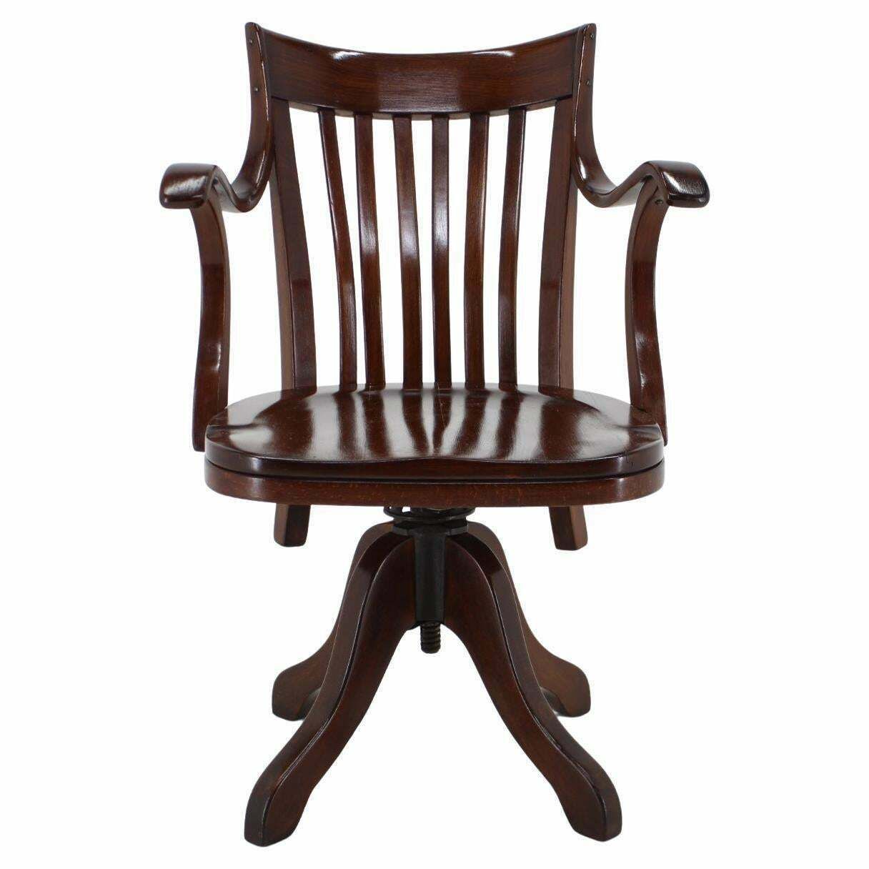 1930s Adolf Loos Office Chair Model 669 For Cafe Capua By Thonet