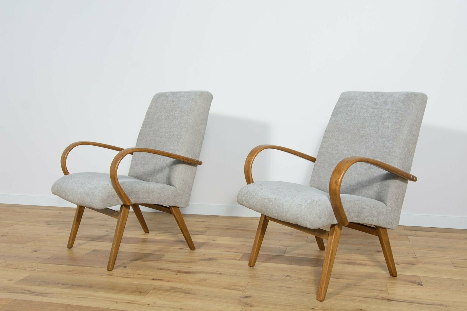 Model 53 Armchairs By Jaroslav Smidek For Ton 1960s Set Of 2 photo furniture
