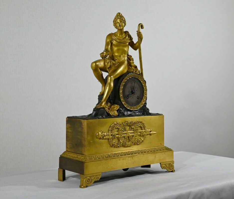 Gilt Bronze Clock, Charles X Period   Early 19th Century photo furniture