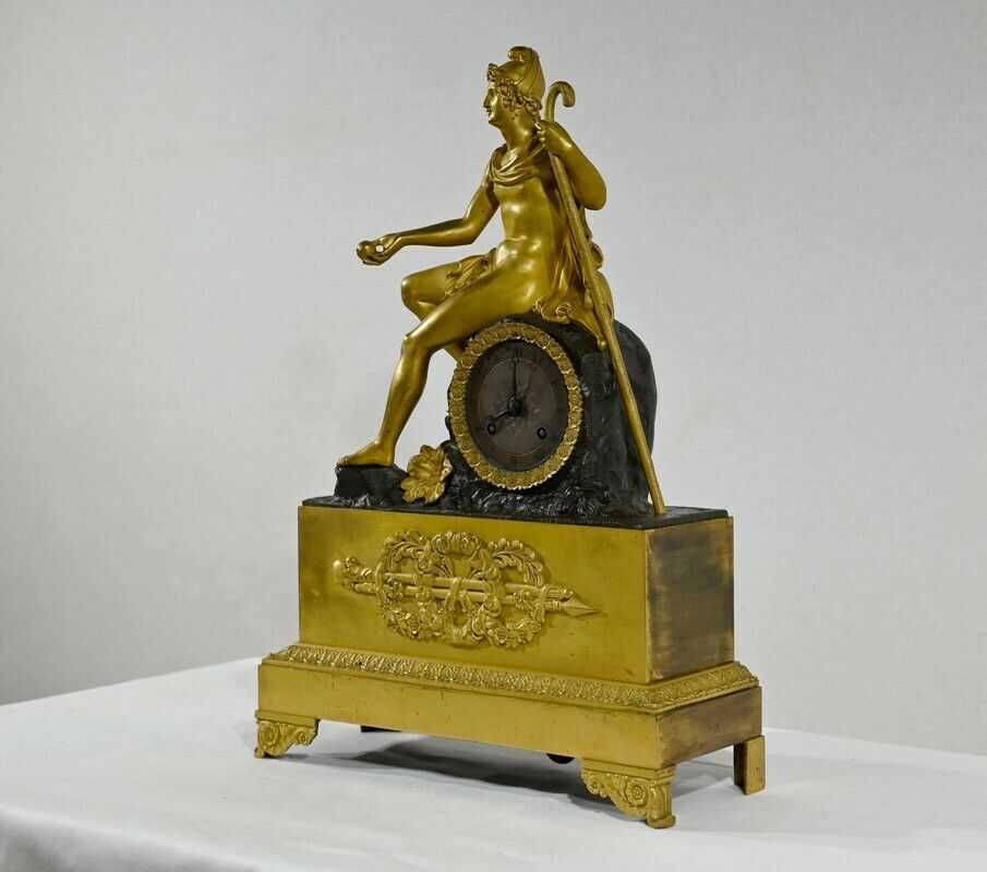 Gilt Bronze Clock, Charles X Period   Early 19th Century photo for sale