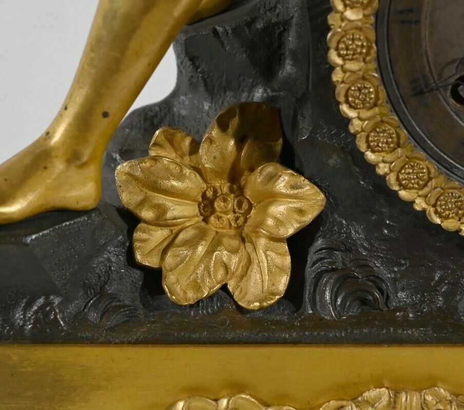 photo for sale Gilt Bronze Clock, Charles X Period   Early 19th Century