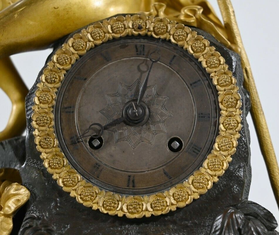 2935.5 Gilt Bronze Clock, Charles X Period   Early 19th Century photo