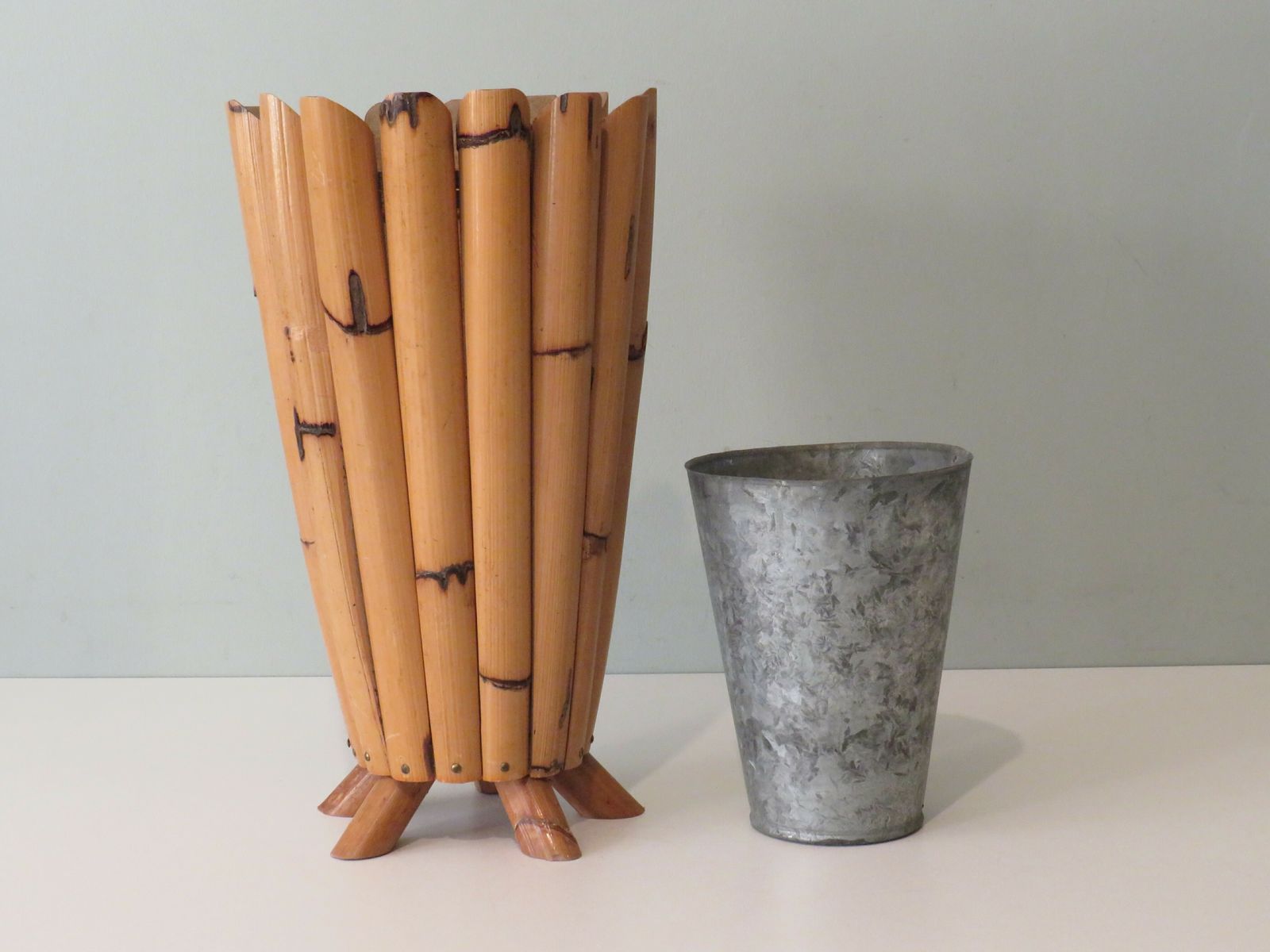 Umbrella Stand In Bamboo, France 1950s photo for sale