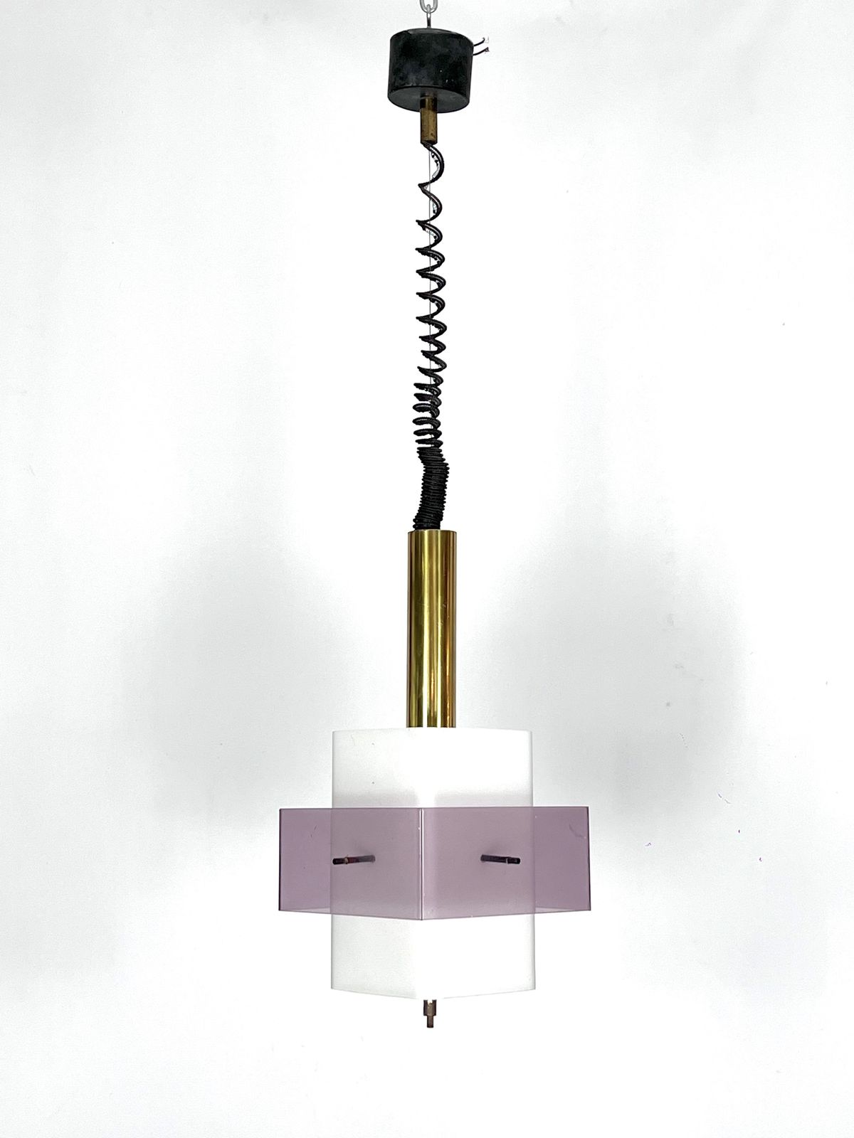 Mid Century Modern Pentant Lamp By Stilux Milano. Italy 1960s