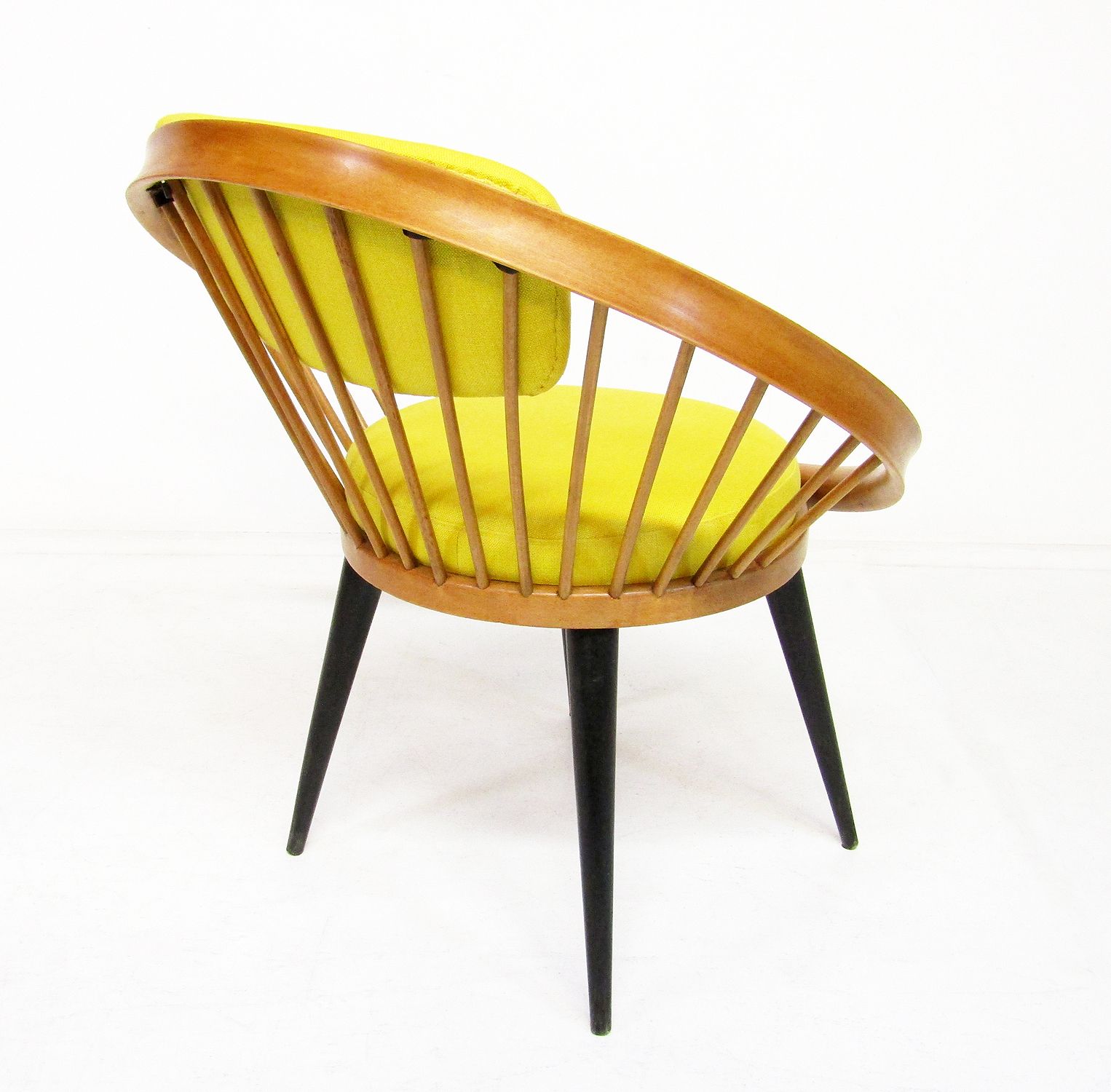 Three 1950s Swedish Circle Cocktail Side Chairs By Yngve Ekstrom   One Left photo vinterior