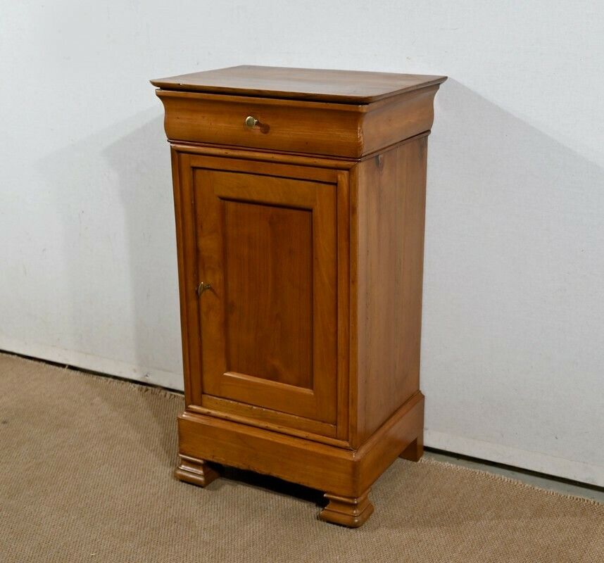 Small Bedside Table In Cherry, Louis Philippe Period   2nd Part Of The 19th Century photo for sale