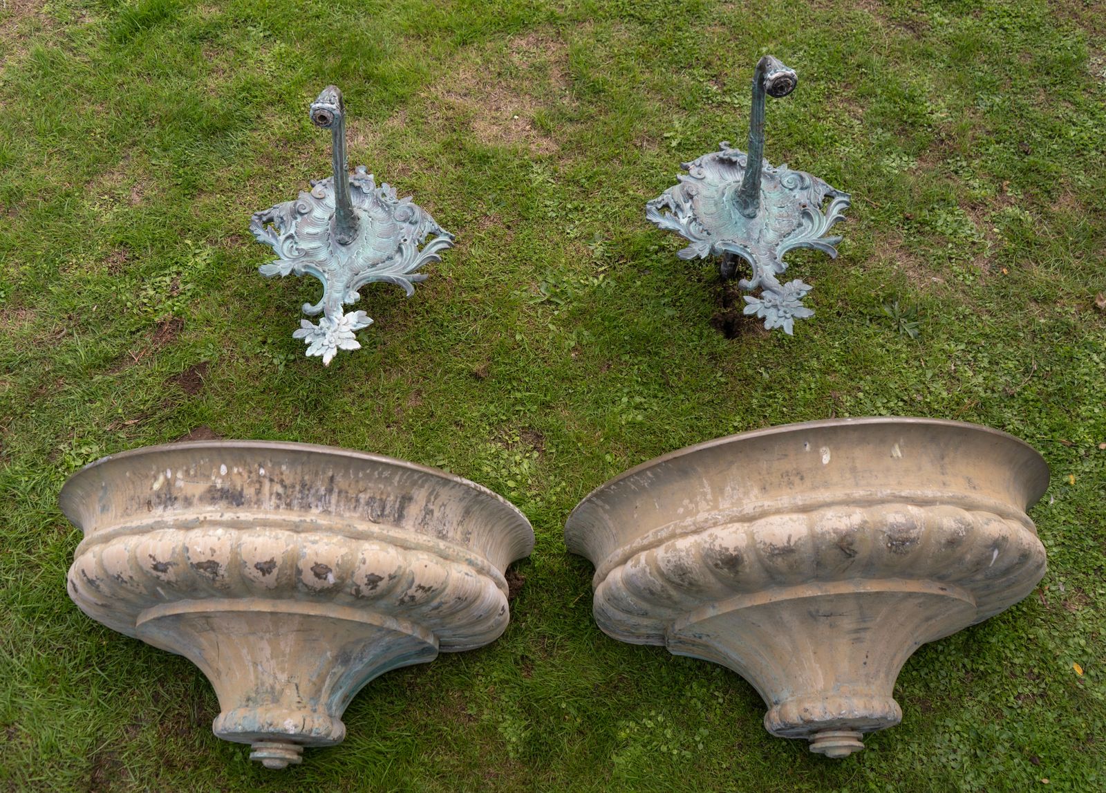 photo vinterior Large French Wall Bronze Fountains