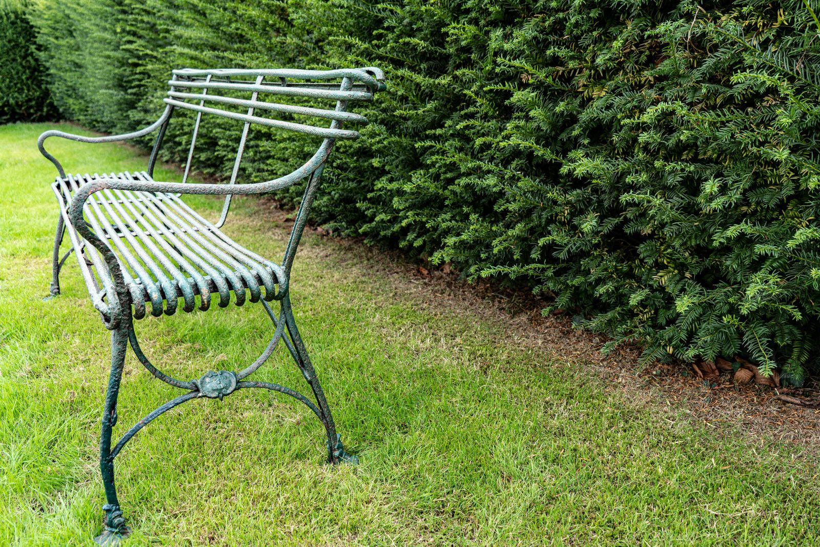Antique 19th Century Arras Garden Bench photo for sale