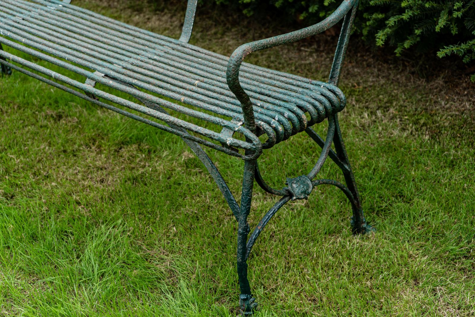 Antique 19th Century Arras Garden Bench photo Garden Furniture